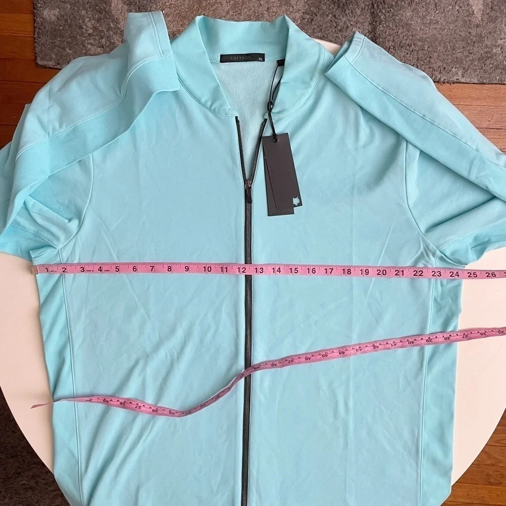 Greyson Men’s Siasconset Full Zip Jacket Blue Size XL New Performance Golf New